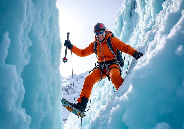 Arrampicata su ghiaccio nel Parco Nazionale Los Glaciares